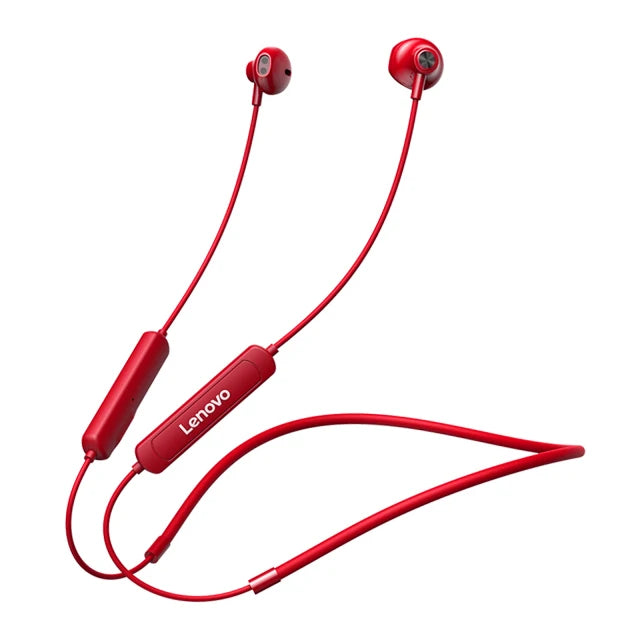 Lenovo SH1 Wireless Earphones – Bluetooth 5.0 Neckband with Hi-Fi Sound, IPX5 Waterproof Sports Headset