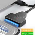 USB 3.0 to SATA III Adapter Cable – 6Gbps Converter for 2.5'' SSD & HDD External Hard Drives