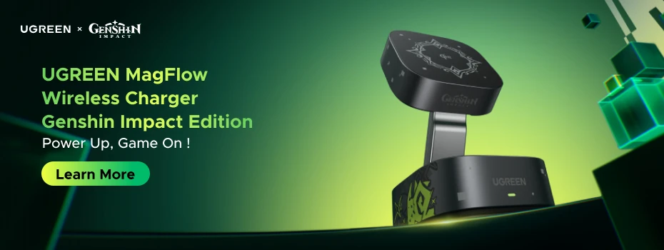 UGREEN Bluetooth 5.0 & 2.4G Wireless Mouse – 4000 DPI Ergonomic Silent 6-Button Mouse for Laptop, PC & MacBook