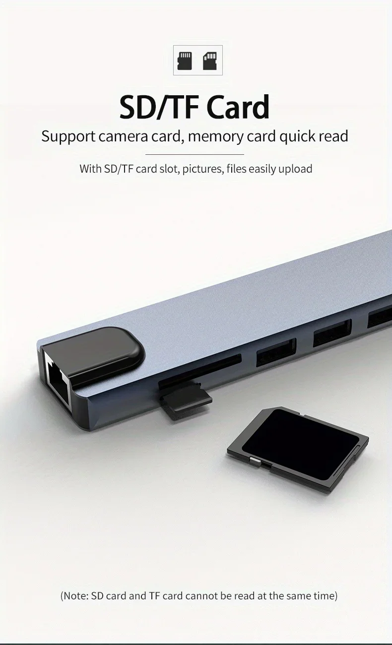 10-in-1 USB-C Hub Docking Station – 4K HDMI, RJ45 Ethernet, 100W PD Fast Charging for MacBook, iPad & USB-C Devices