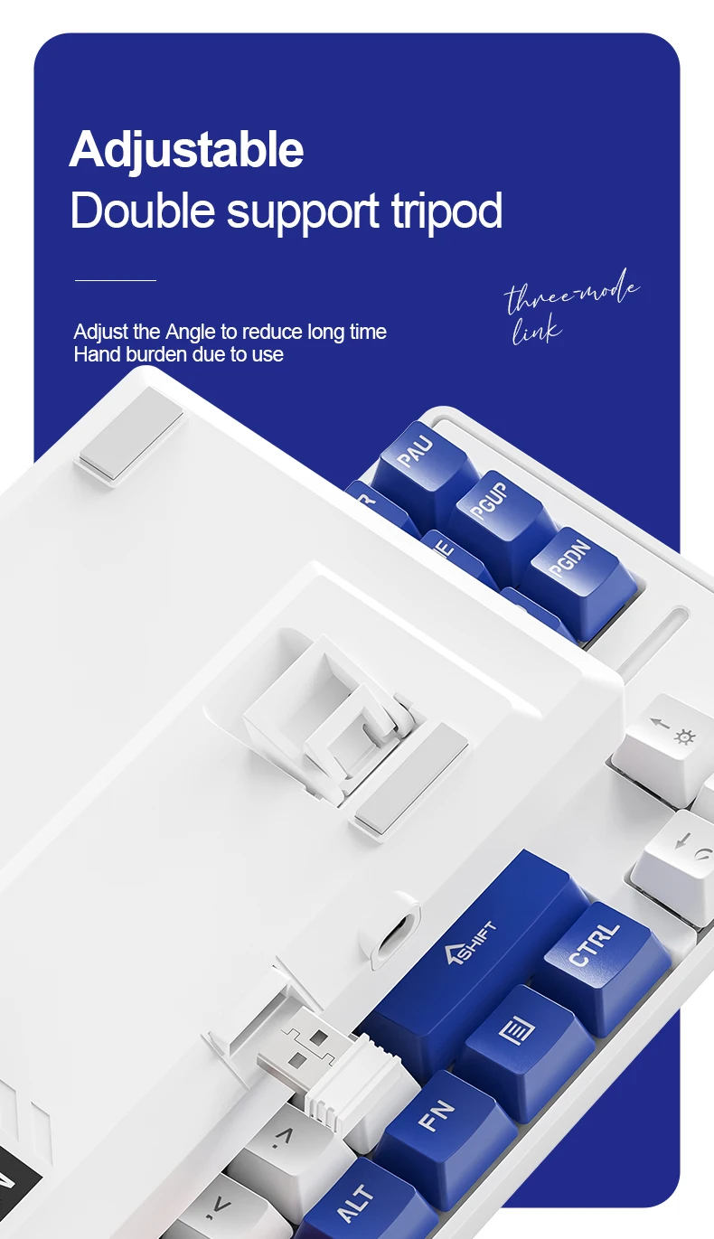 SMAILWOLF MK87 Wireless Mechanical Gaming Keyboard – Bluetooth Hot-Swappable 87-Key Custom E-Sports Keyboard