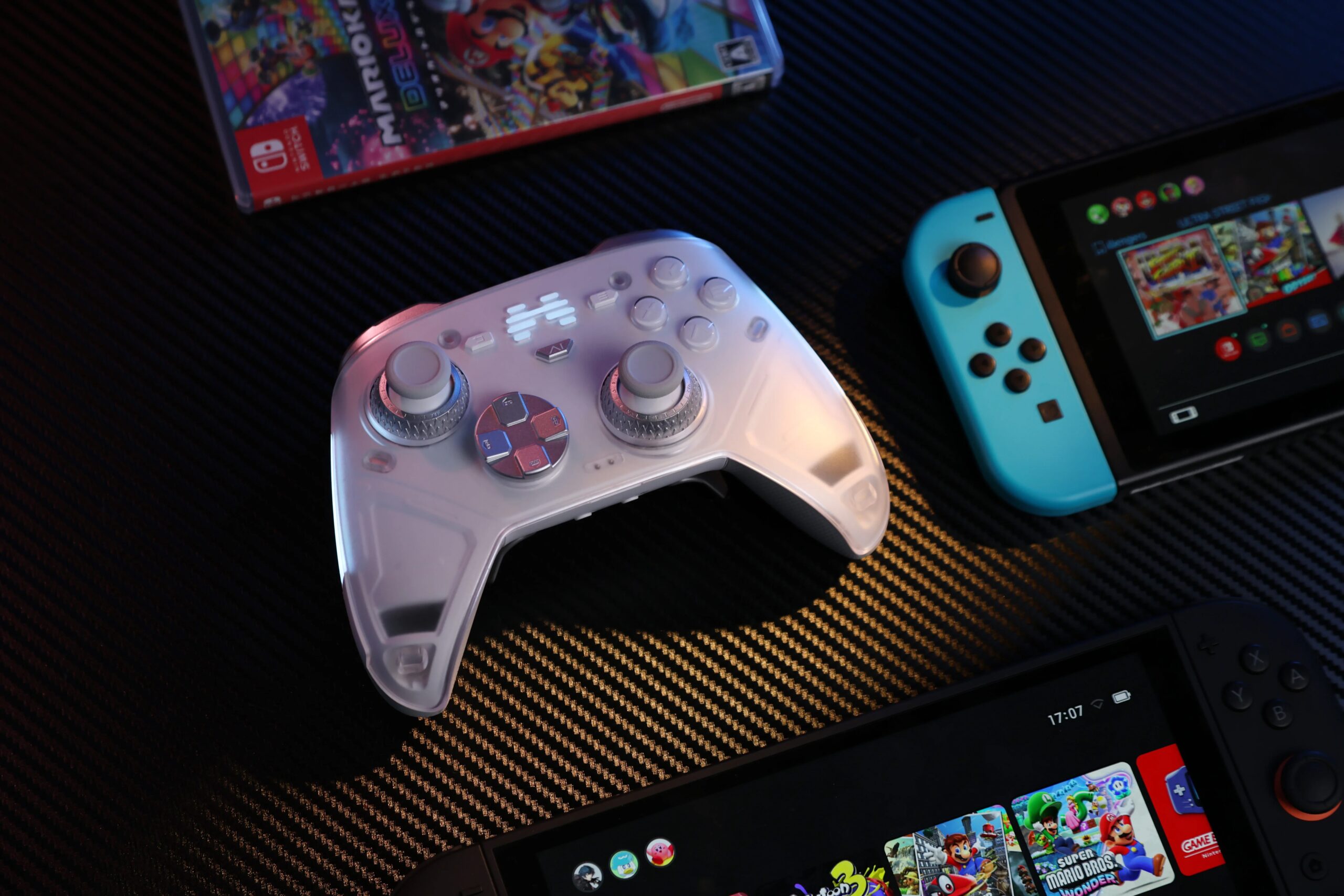 BEITONG KP70 Haptic Feedback Wireless Game Controller, Dual Auto-Sense Trigger, 6 Back Paddlesfor PC/Switch/iOS/Android/Steam