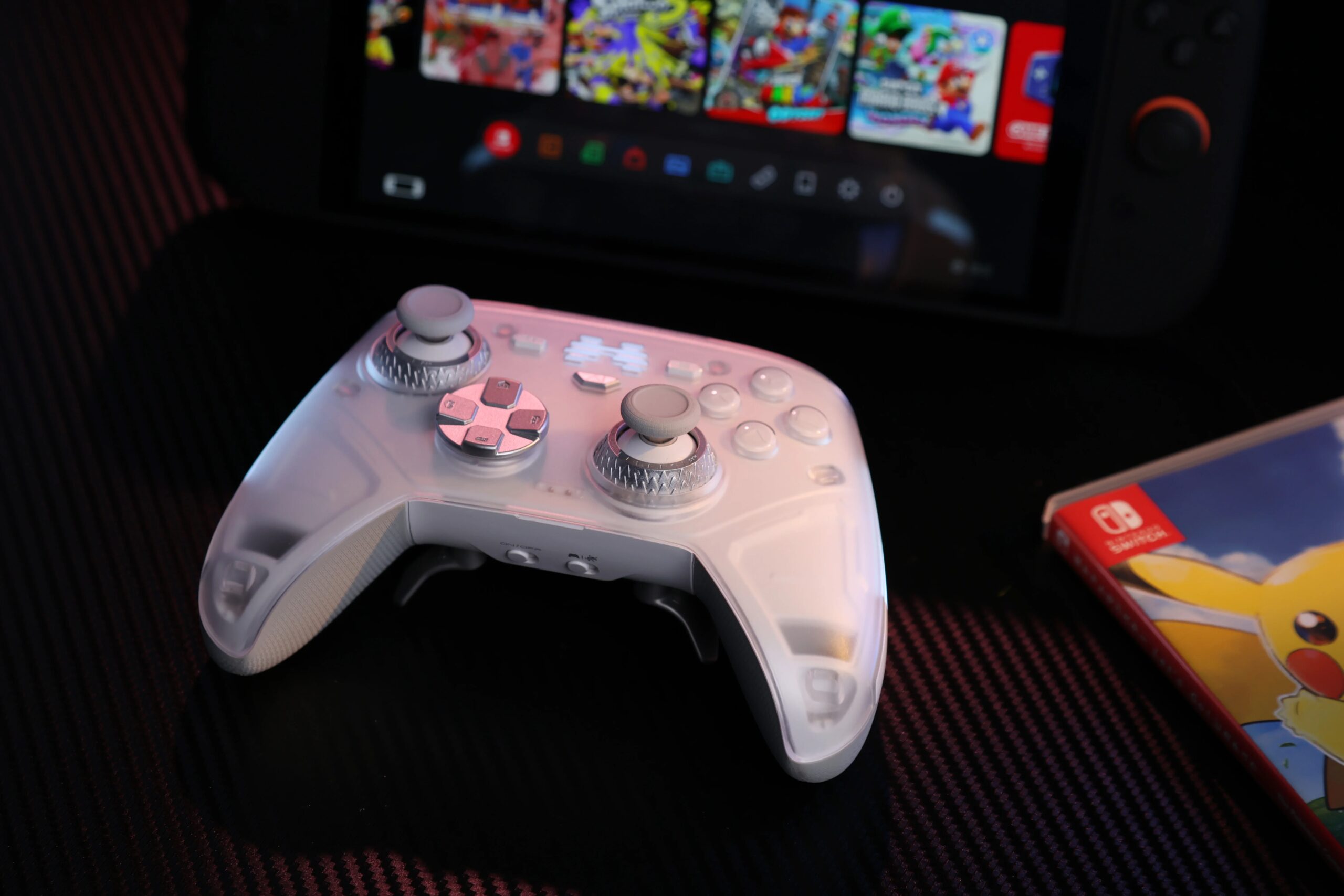 BEITONG KP70 Haptic Feedback Wireless Game Controller, Dual Auto-Sense Trigger, 6 Back Paddlesfor PC/Switch/iOS/Android/Steam