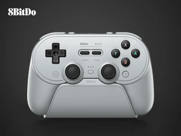 8BitDo Pro 3 Bluetooth Gamepad Wireless Gaming Controller for Switch 1/2, Windows, Apple, with TMR Joysticks Swappable Button