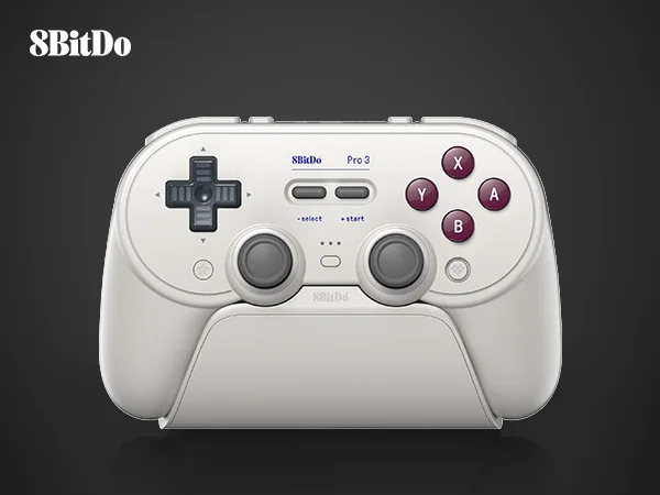 8BitDo Pro 3 Bluetooth Gamepad Wireless Gaming Controller for Switch 1/2, Windows, Apple, with TMR Joysticks Swappable Button