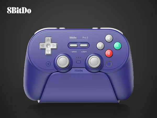 8BitDo Pro 3 Bluetooth Gamepad Wireless Gaming Controller for Switch 1/2, Windows, Apple, with TMR Joysticks Swappable Button