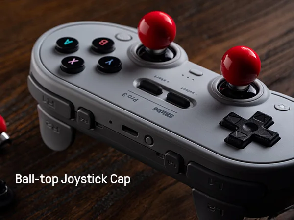 8BitDo Pro 3 Bluetooth Gamepad Wireless Gaming Controller for Switch 1/2, Windows, Apple, with TMR Joysticks Swappable Button