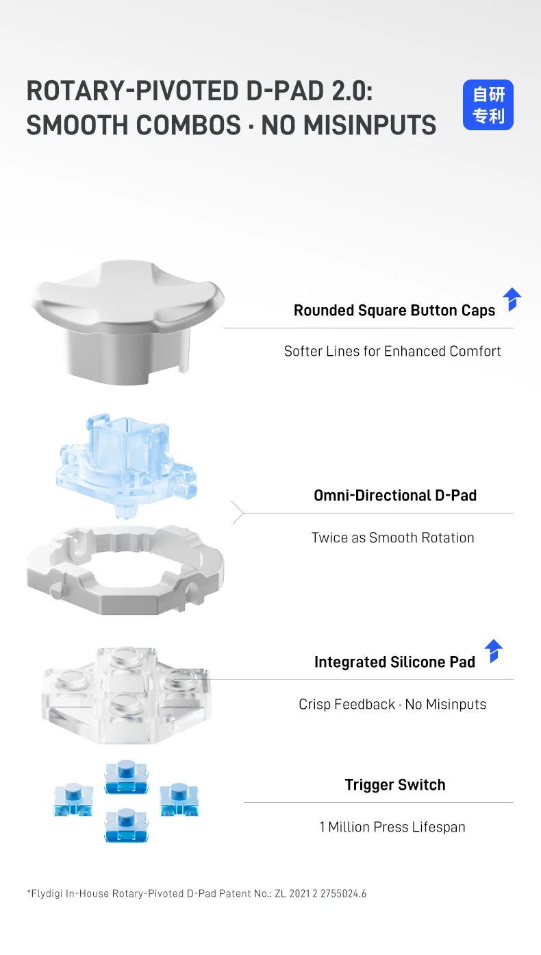 Flydigi Direwolf 4 Wireless Gaming Controller Support PC NINTENDO SWITCH Android iOS Phone 1000 hz Wired/Wireless Polling Rate