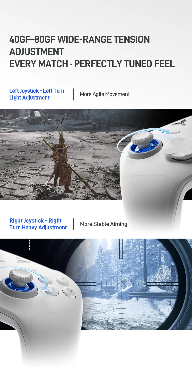 Flydigi Direwolf 4 Wireless Gaming Controller Support PC NINTENDO SWITCH Android iOS Phone 1000 hz Wired/Wireless Polling Rate