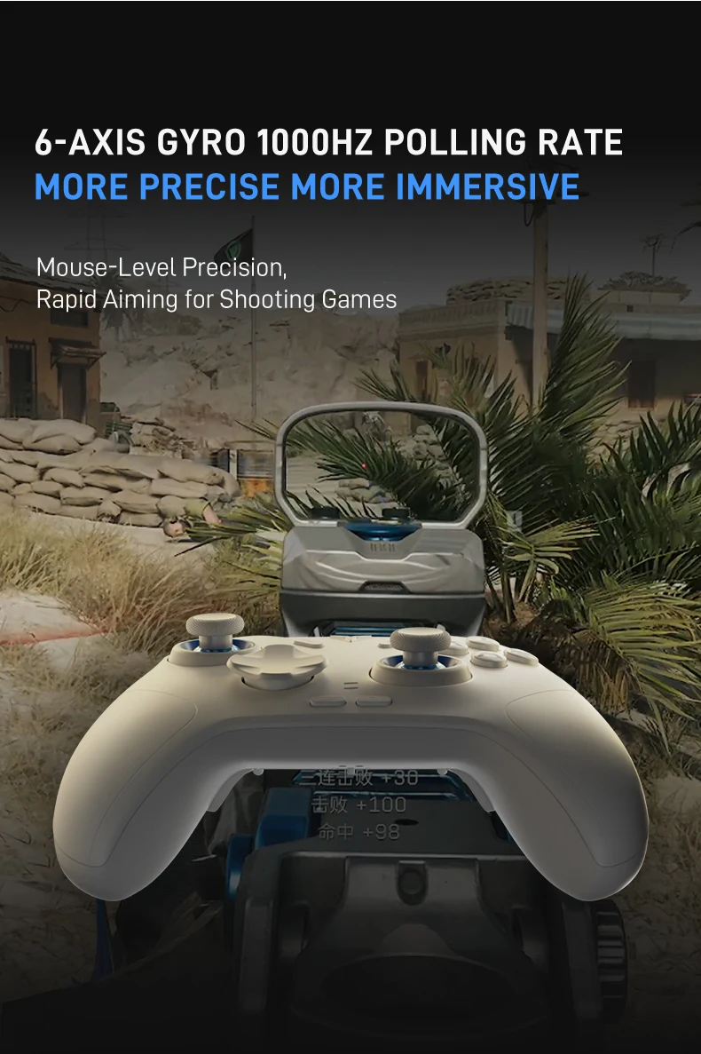 Flydigi Direwolf 4 Wireless Gaming Controller Support PC NINTENDO SWITCH Android iOS Phone 1000 hz Wired/Wireless Polling Rate