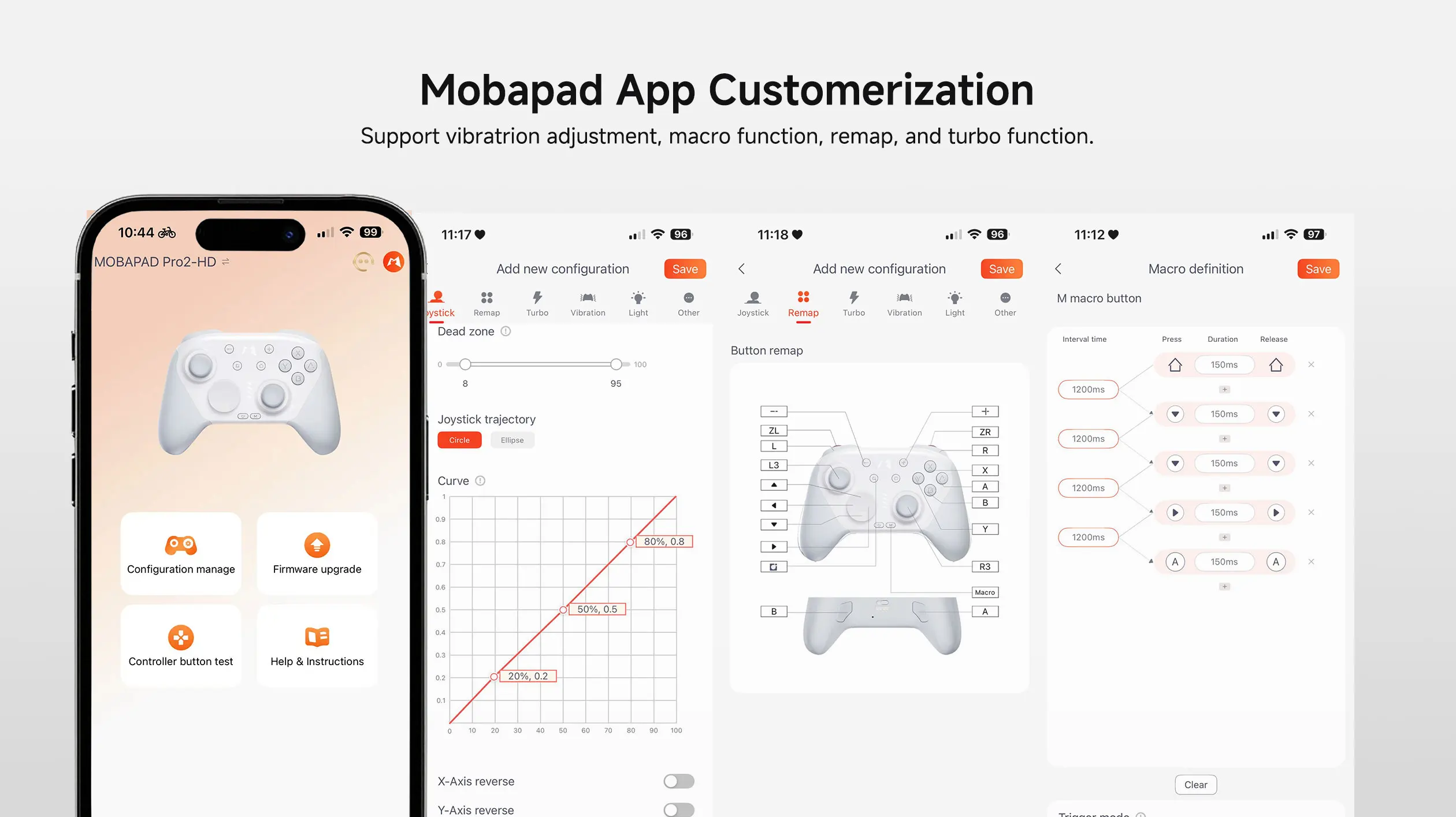 MOBAPAD CHITU 2 HD Mechanical Game Controller for Nintendo Switch 1/2, PC, Android, iOS with TMR Glide Sticks Gamepad