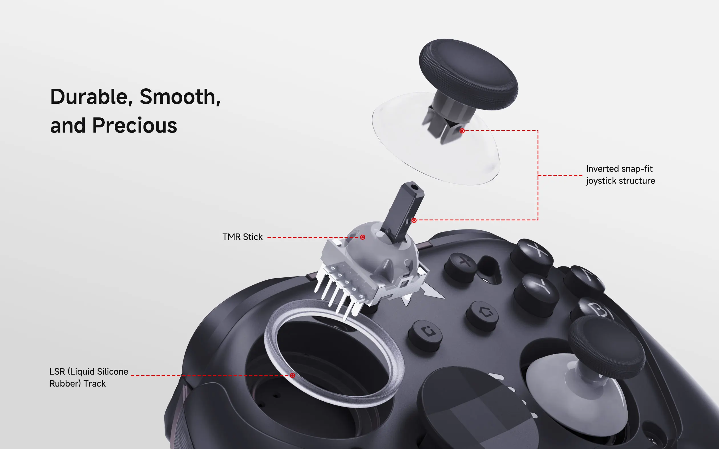 MOBAPAD CHITU 2 HD Mechanical Game Controller for Nintendo Switch 1/2, PC, Android, iOS with TMR Glide Sticks Gamepad