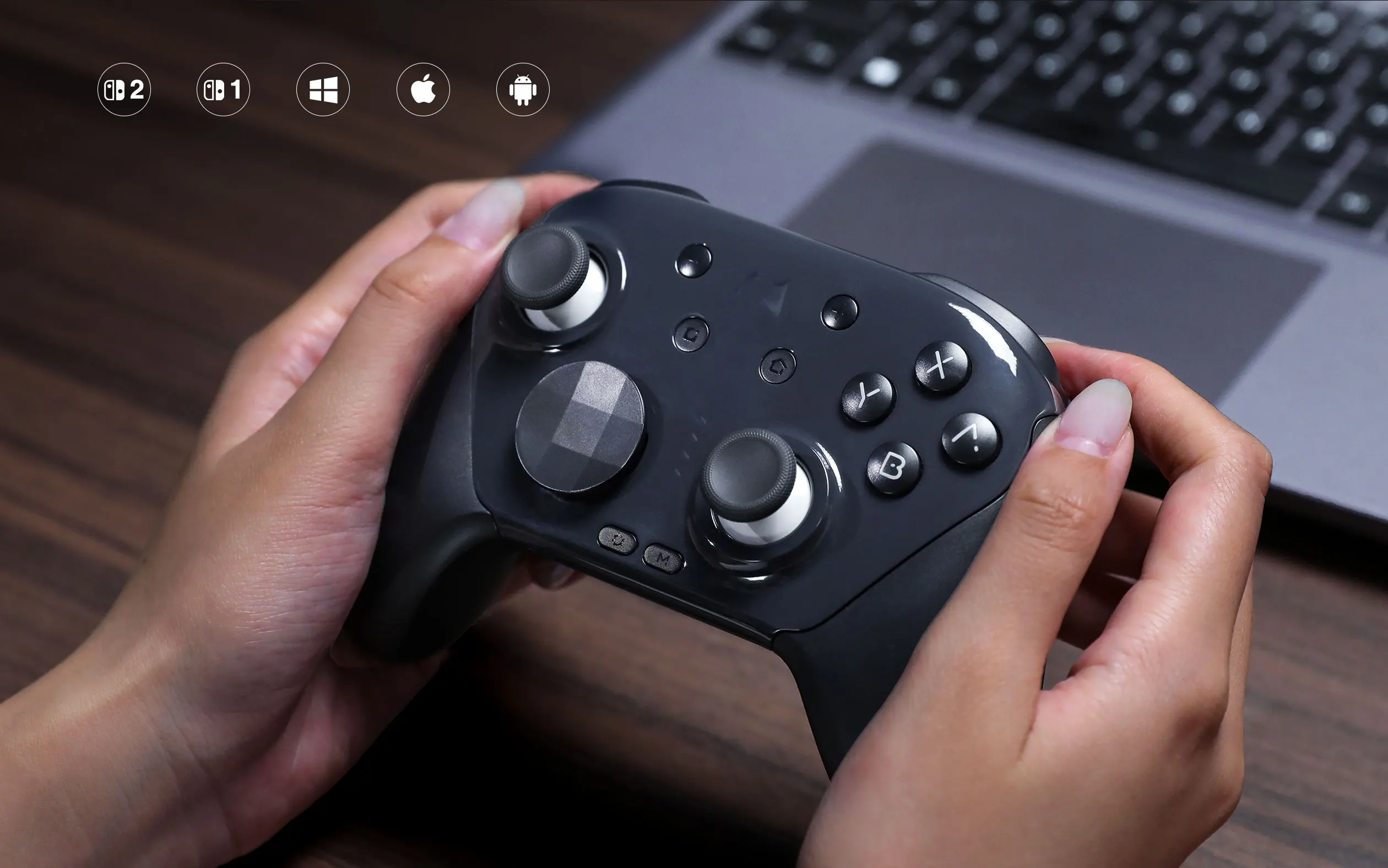 MOBAPAD CHITU 2 HD Mechanical Game Controller for Nintendo Switch 1/2, PC, Android, iOS with TMR Glide Sticks Gamepad