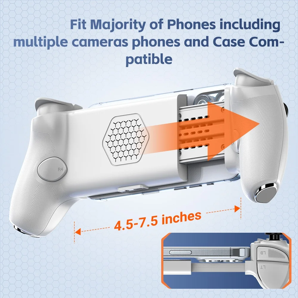 Gamwing AB01 AB02 AoBing Max Max+ Mobile Phone Game Controller Game pad Joystick Type-C Wired & BT Compatible with Android, iOS
