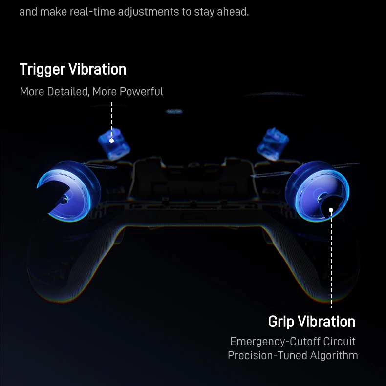 Flydigi Vader 5 Pro Gaming Controller 8 Additional Buttons Top-Tier Ultra-Low Latency FORCESWITCH Triggers Wireless Gamepad