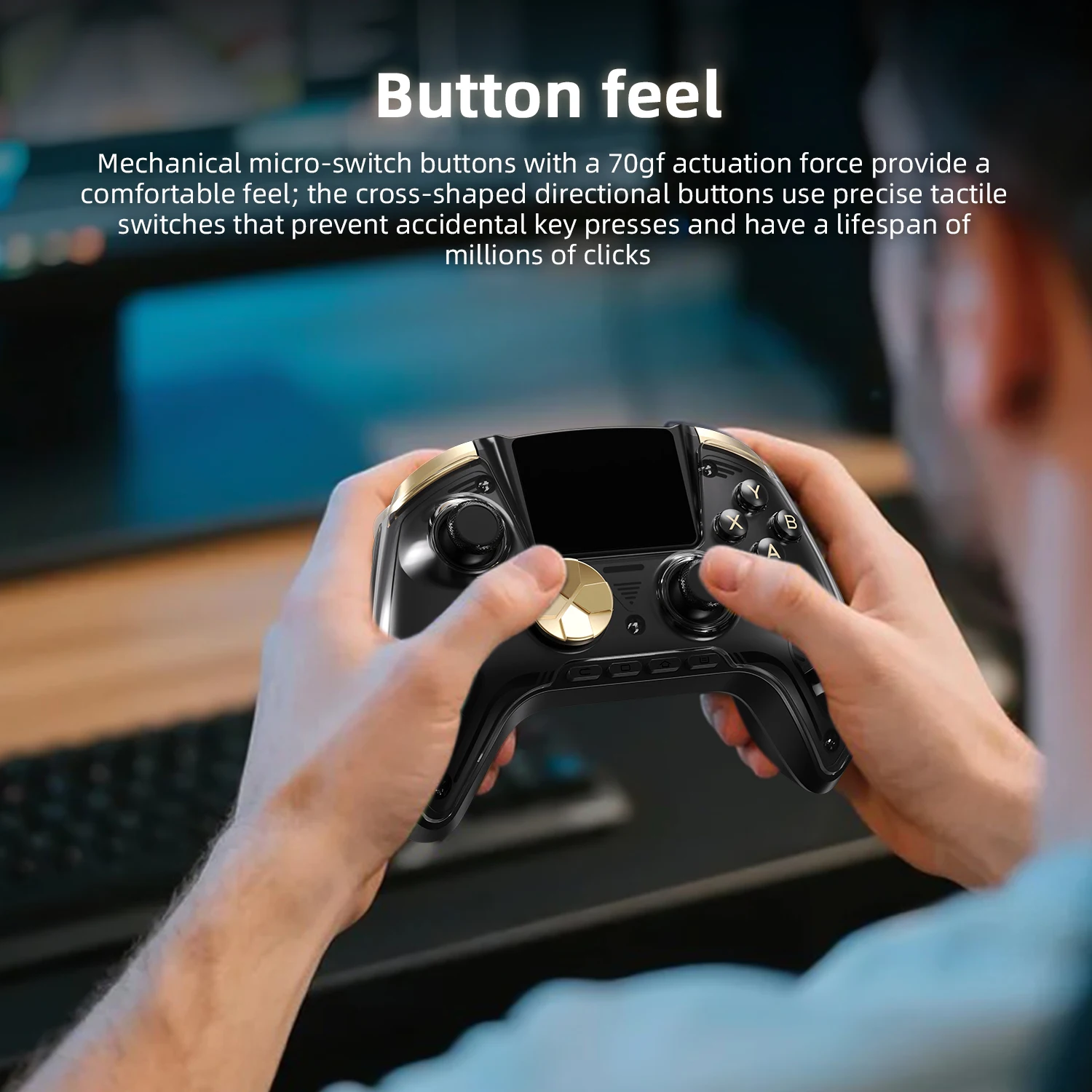 ANBERNIC RG G01 Retro Games Controller Hall Effect Triggers Bluetooth/Wired/Wireless XBOX Gamepad for PC Android IOS Steam Linux