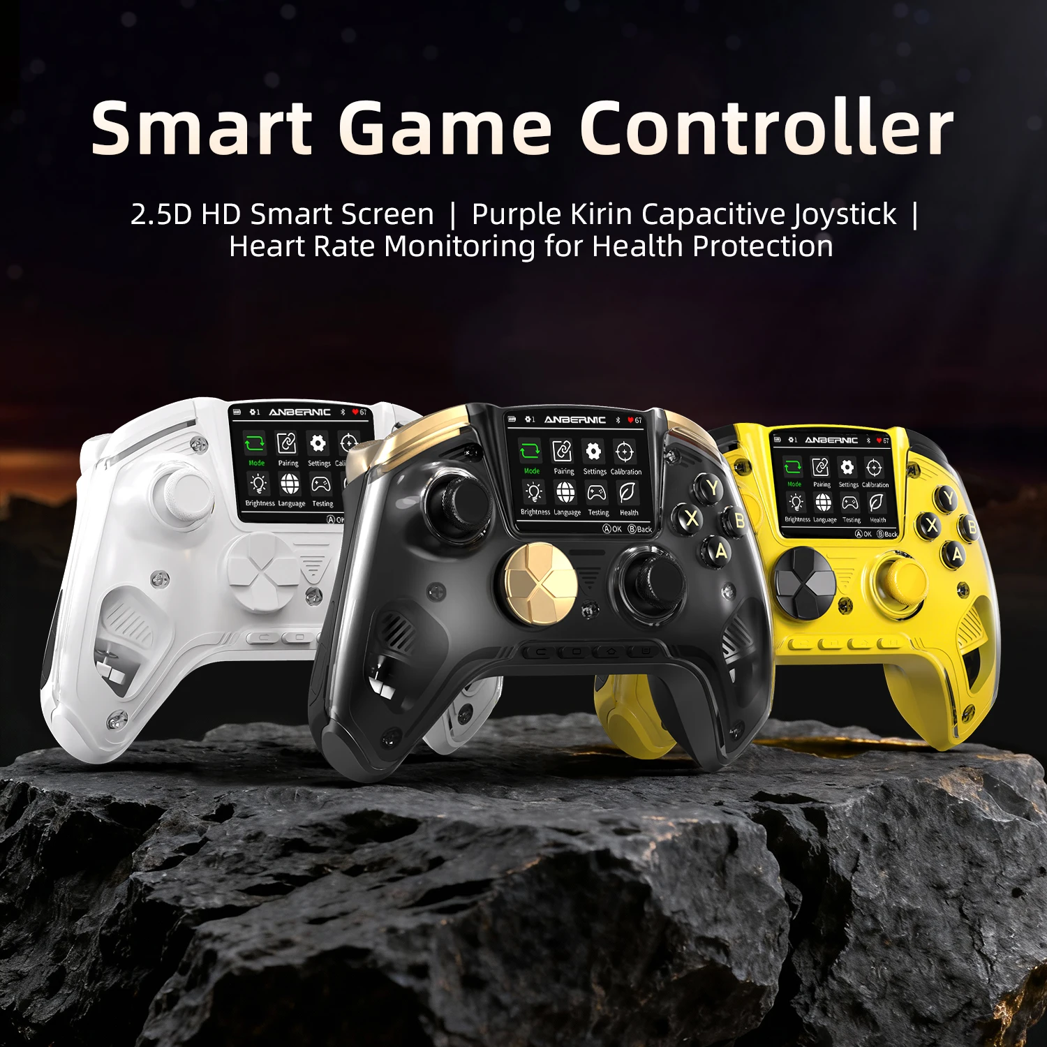 ANBERNIC RG G01 Retro Games Controller Hall Effect Triggers Bluetooth/Wired/Wireless XBOX Gamepad for PC Android IOS Steam Linux