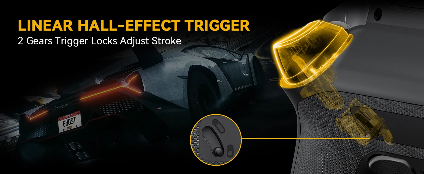 Wireless Gaming Controller Mamba One V2 for iOS/Android/Switch/PC Hall Effect Stick RGB Light 1800mAh with Charging Dock