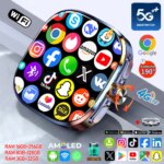 5G/4G Full Network Smart Watch 2.4 inch 720*720 AMOLED Screen Video Call 16GB+256GB RAM 2100 mAh Google Play WIFI GPS Smartwatch