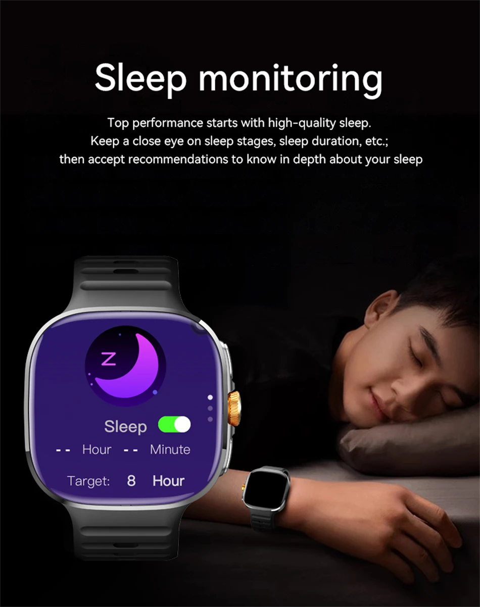 5G/4G Full Network Smart Watch 2.4 inch 720*720 AMOLED Screen Video Call 16GB+256GB RAM 2100 mAh Google Play WIFI GPS Smartwatch