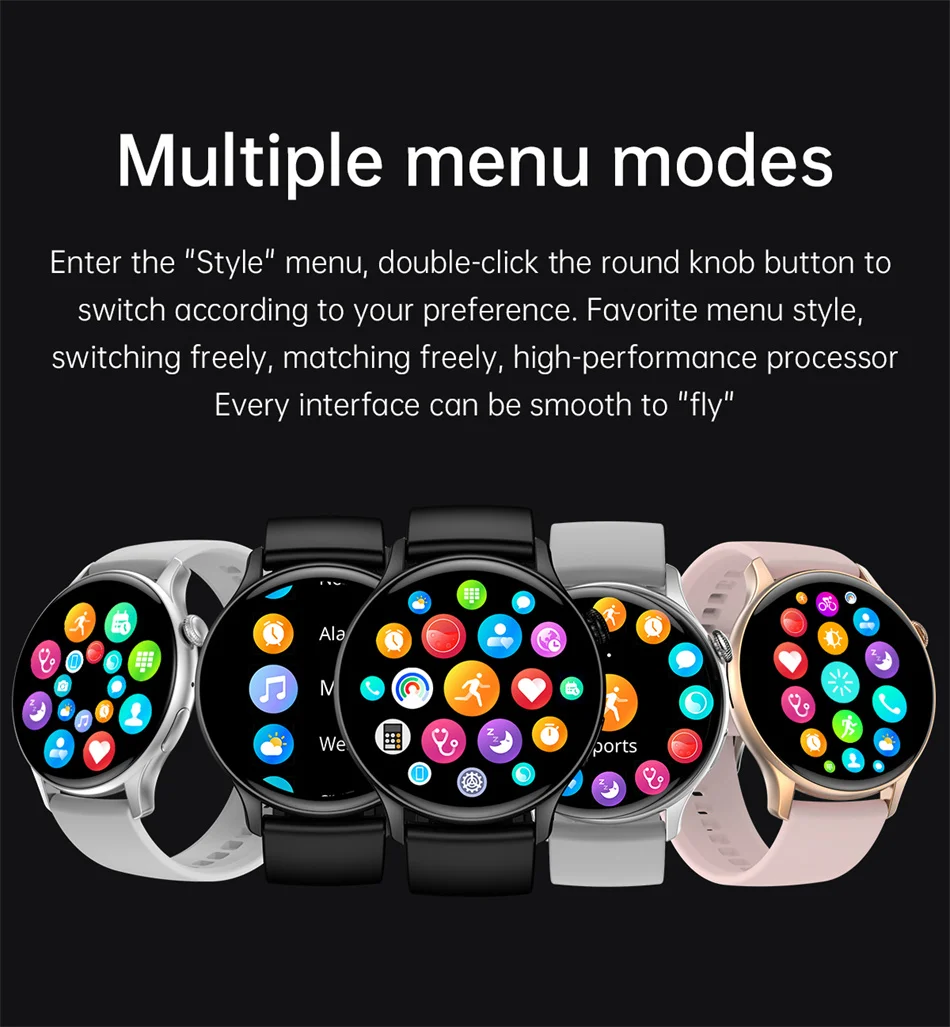 2025 NFC Smart Watch Amoled HD GPS Track Sports Heart Rate Bluetooth Call Waterproof Ladies Women Smartwatch For Women's Gift