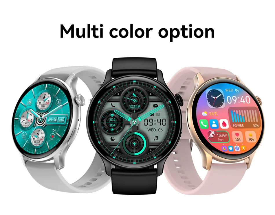 2025 NFC Smart Watch Amoled HD GPS Track Sports Heart Rate Bluetooth Call Waterproof Ladies Women Smartwatch For Women's Gift