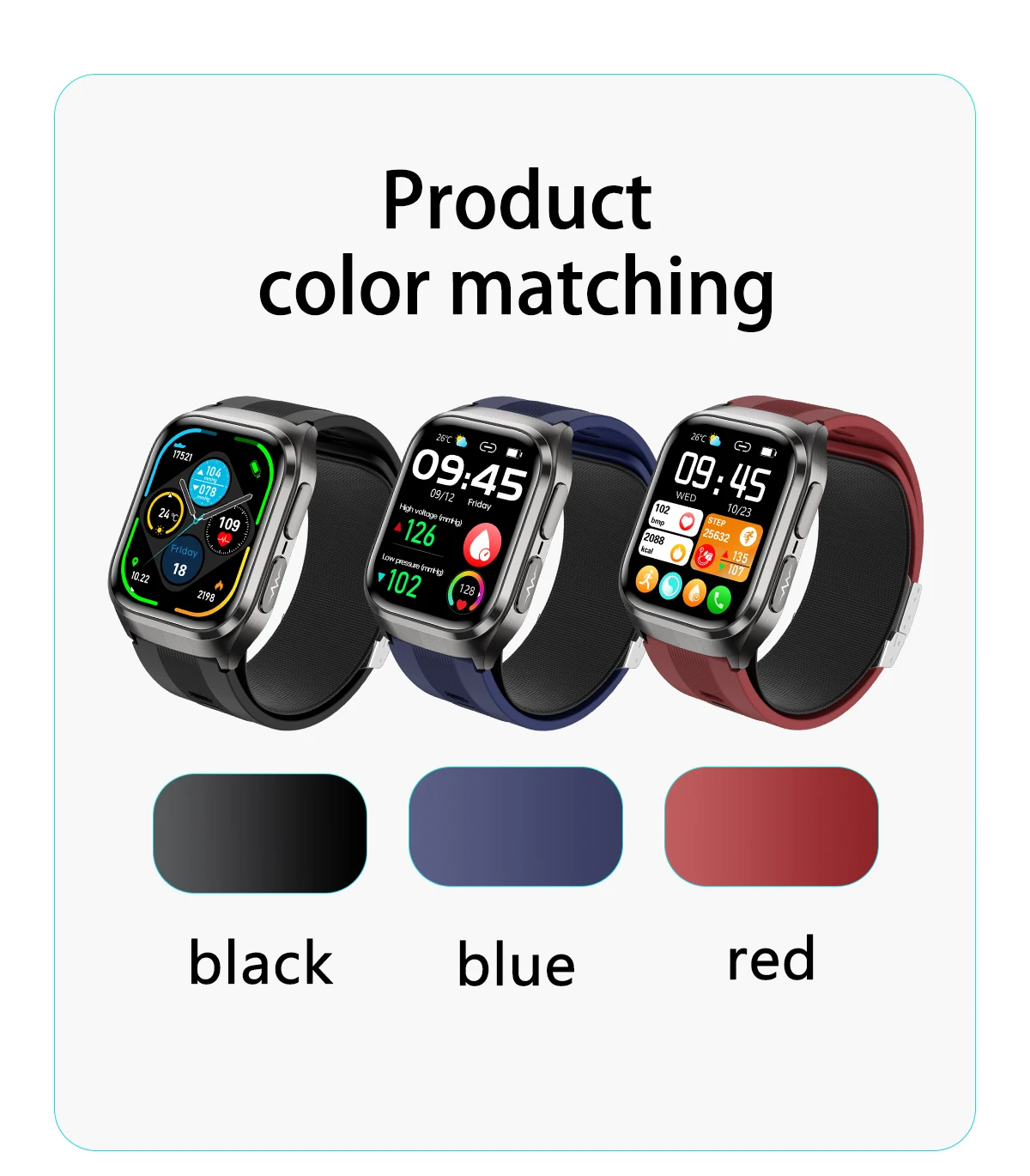 2026 New Air pump airbag Wrist Blood Pressure Accurate Measure Smart Watch ECG Blood lipids Uric acid Bluetooth Call Smartwatchs