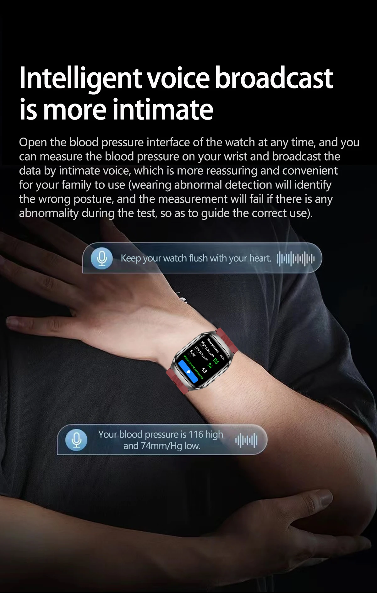 2026 New Air pump airbag Wrist Blood Pressure Accurate Measure Smart Watch ECG Blood lipids Uric acid Bluetooth Call Smartwatchs