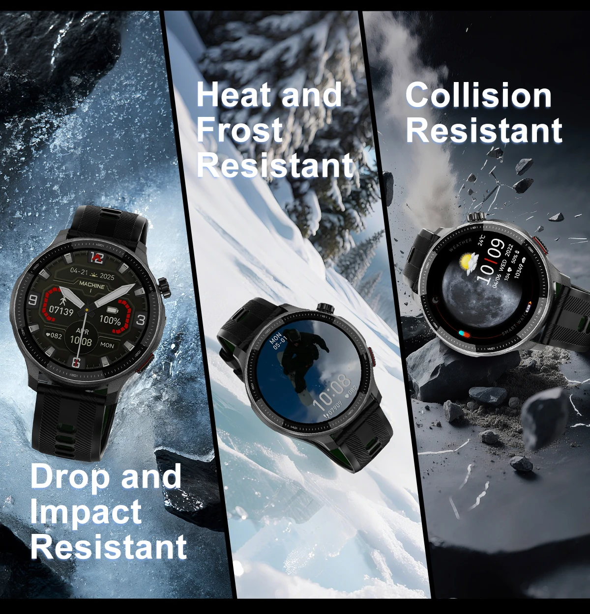 2026 New Military T-Rex3 GPS Map Navigation Smart Watch 4GB RAM Compass 1.43-inch AMOLED Screen 3ATM Call Sports Smartwatch Men