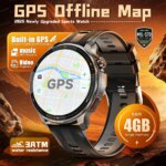 2026 New Military T-Rex3 GPS Map Navigation Smart Watch 4GB RAM Compass 1.43-inch AMOLED Screen 3ATM Call Sports Smartwatch Men