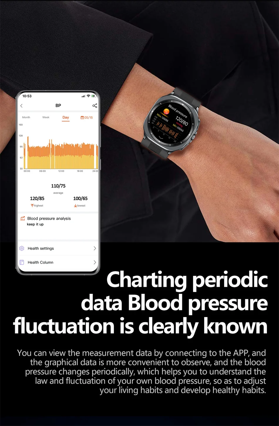 2026 New Health track Smartwatch Air Pump Airbag True Blood Pressure Health Measure Smart Watch Men Women Blood oxygen BT Call