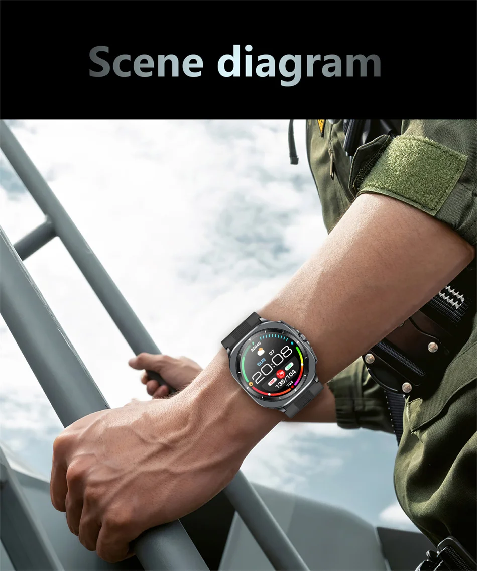 2026 New Health track Smartwatch Air Pump Airbag True Blood Pressure Health Measure Smart Watch Men Women Blood oxygen BT Call