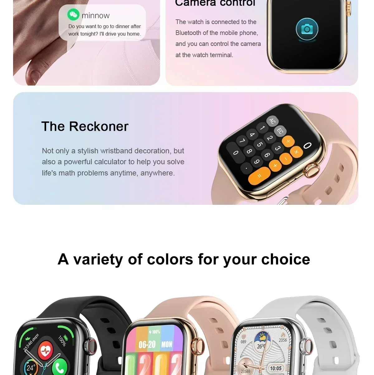 New GPS Smart Watch Series 10 For Apple Watch 10 Memory Music Video Bluetooth Call Waterproof NFC Smartwatch For Android IOS