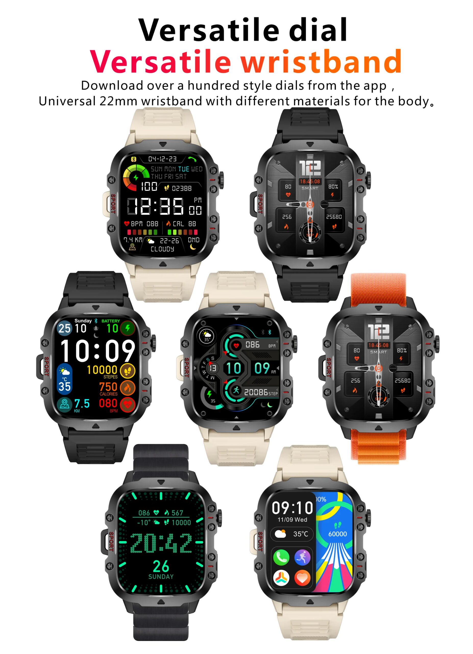 Original Military Men Smart Watches Wireless Call Fitness Clock IP68 Swim Waterproof Sport Smartwatch for Women IOS Android 2025