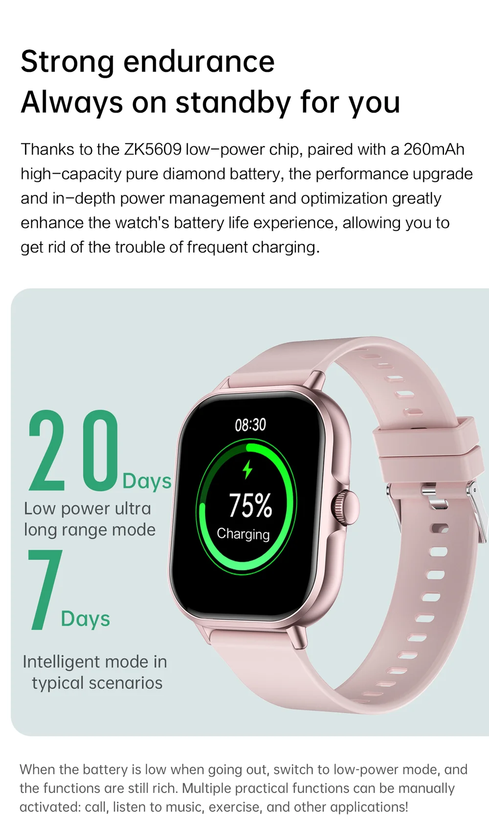 2025 2.01'' Smart Watch Bluetooth Call Play Music Smartwatch Fitness Clock Sport Waterproof Watches for Men Women iPhone Android