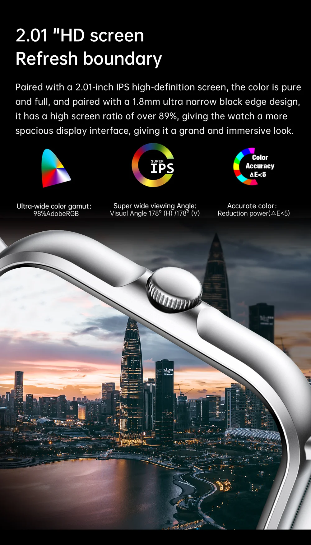 2025 2.01'' Smart Watch Bluetooth Call Play Music Smartwatch Fitness Clock Sport Waterproof Watches for Men Women iPhone Android