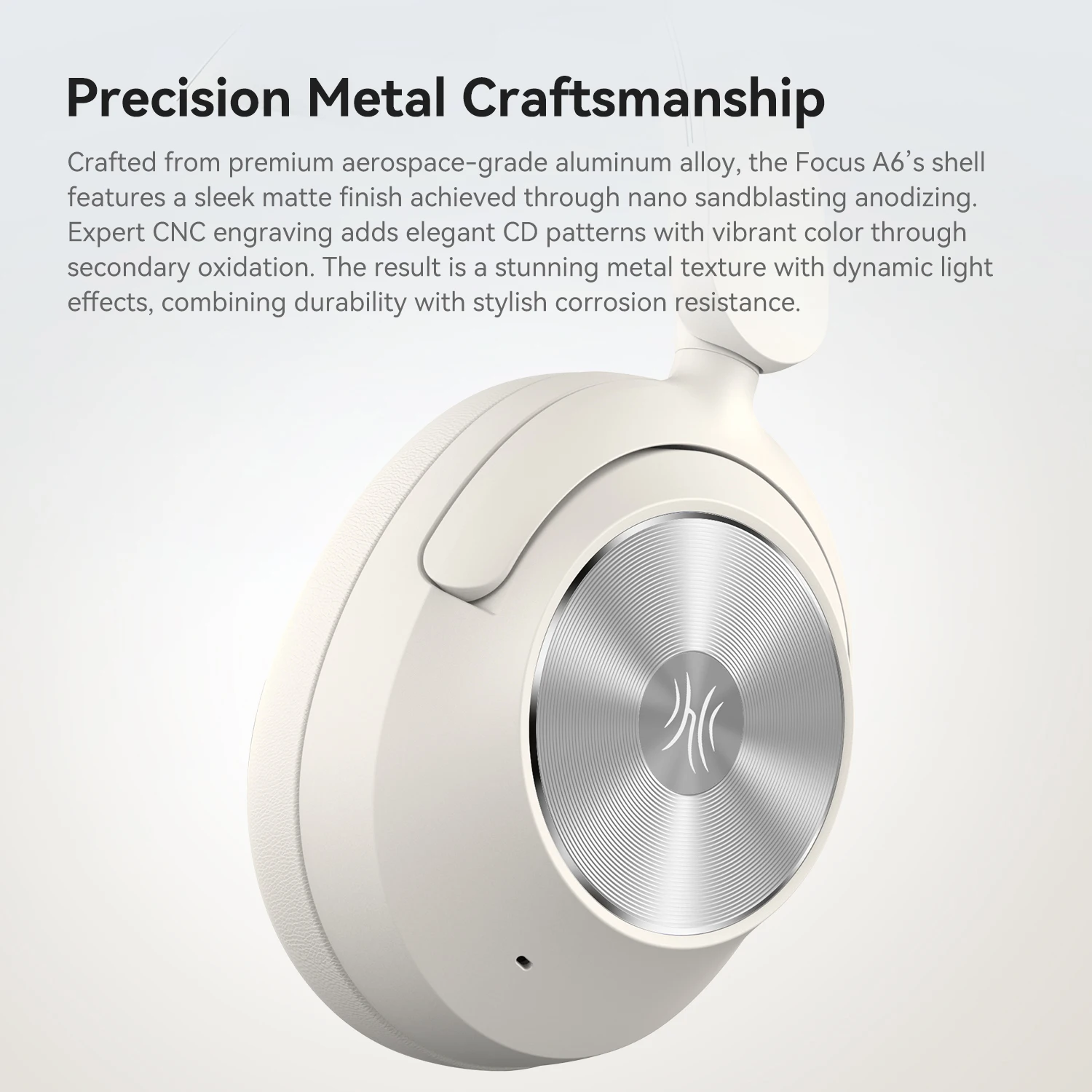 Oneodio A6 ANC Wireless Bluetooth 6.0 Headphones -48dB Hybrid Active Noise Cancelling Over Ear Headset With Mic Hi-Res LDAC APP