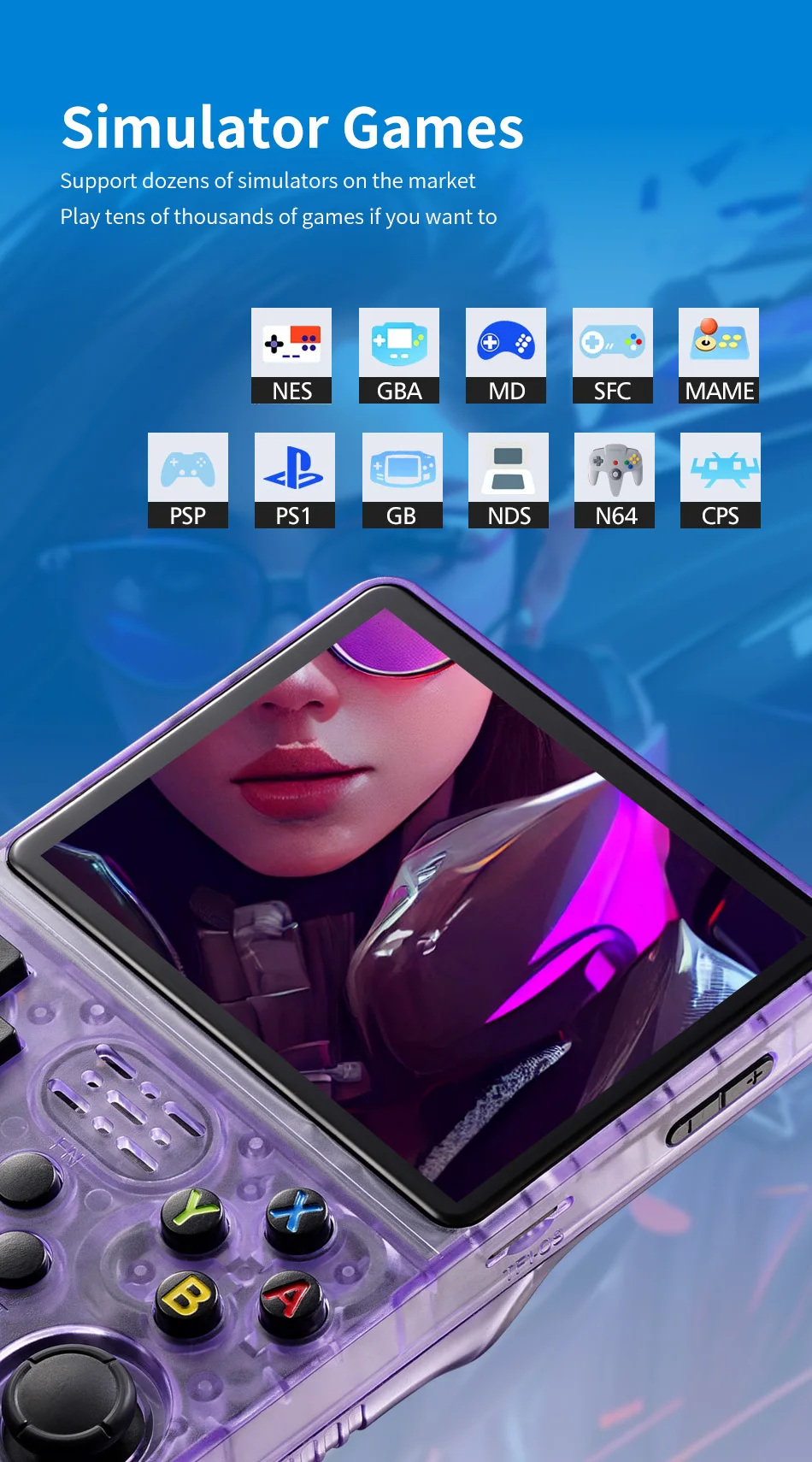 Mini R36S Retro Handheld Video Game Console Linux System