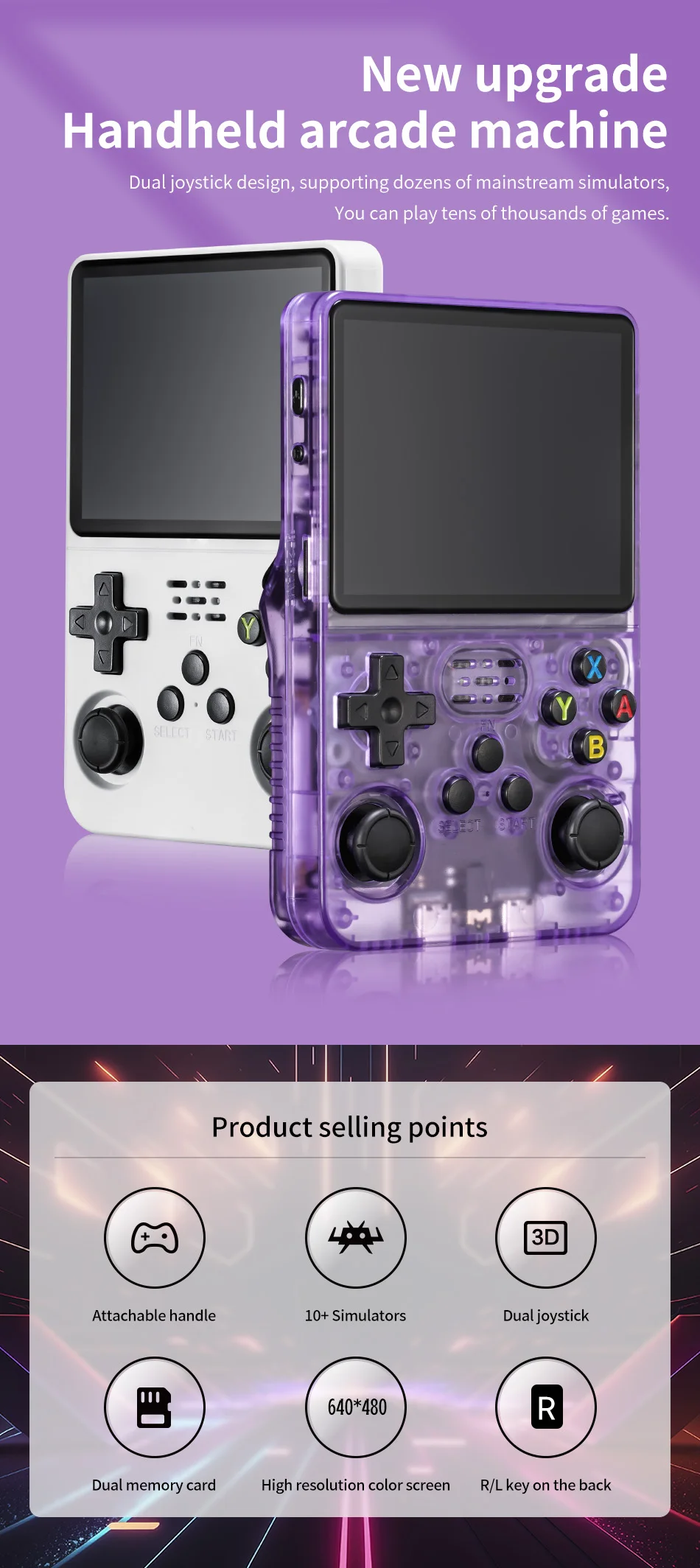 Mini R36S Retro Handheld Video Game Console Linux System