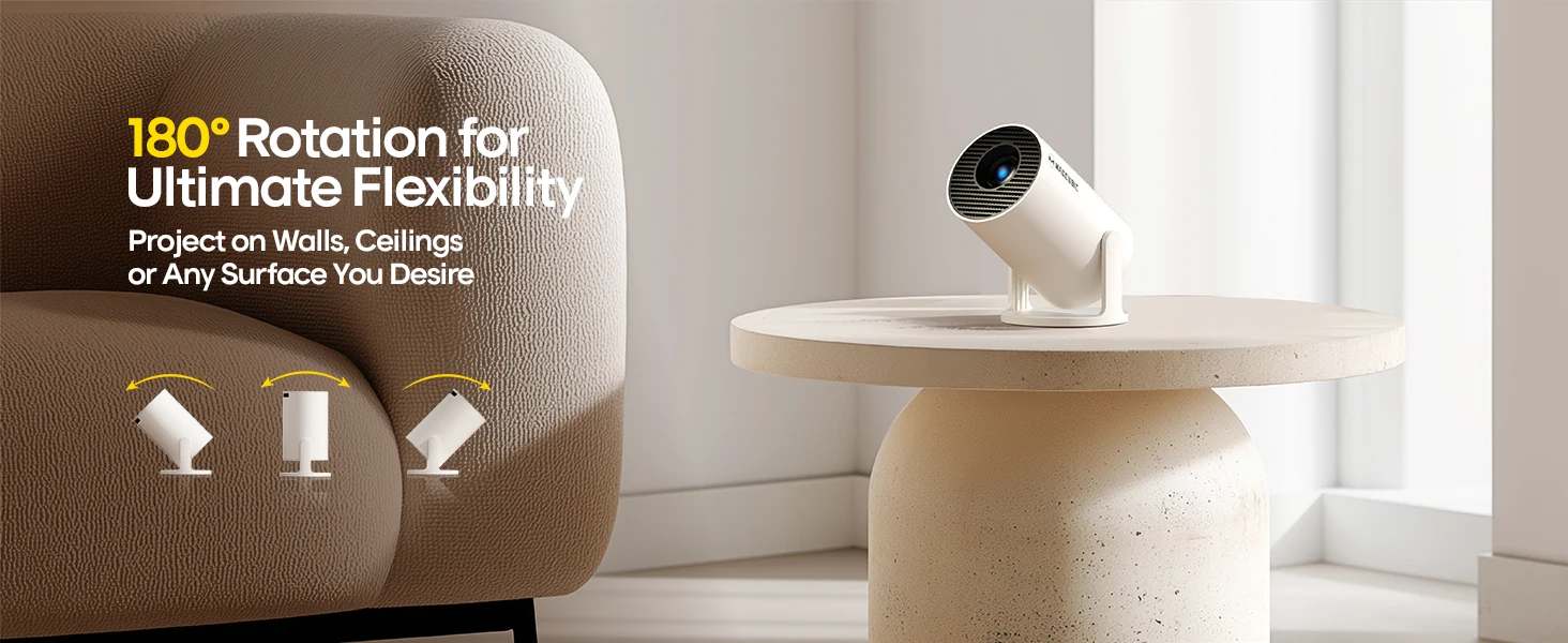 Magcubic Projector 8K HD Android14 HY300 Pro Wifi6 290ANSI Allwinner H726 BT5.4 1080P 1280*720P Cinema Outdoor portable Projetor