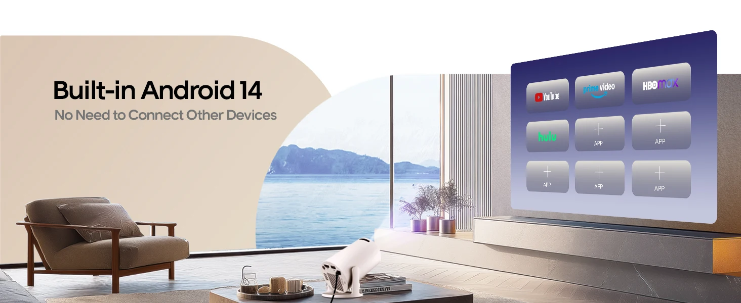 Magcubic Projector 8K HD Android14 HY300 Pro Wifi6 290ANSI Allwinner H726 BT5.4 1080P 1280*720P Cinema Outdoor portable Projetor