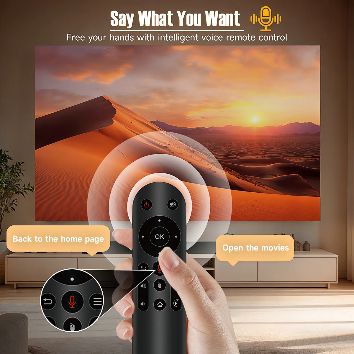 Magcubic Native 1080P 650ANSI 8K Android14 L018 Projector With Auto Keystone Correction Focus Wifi6 BT5.2