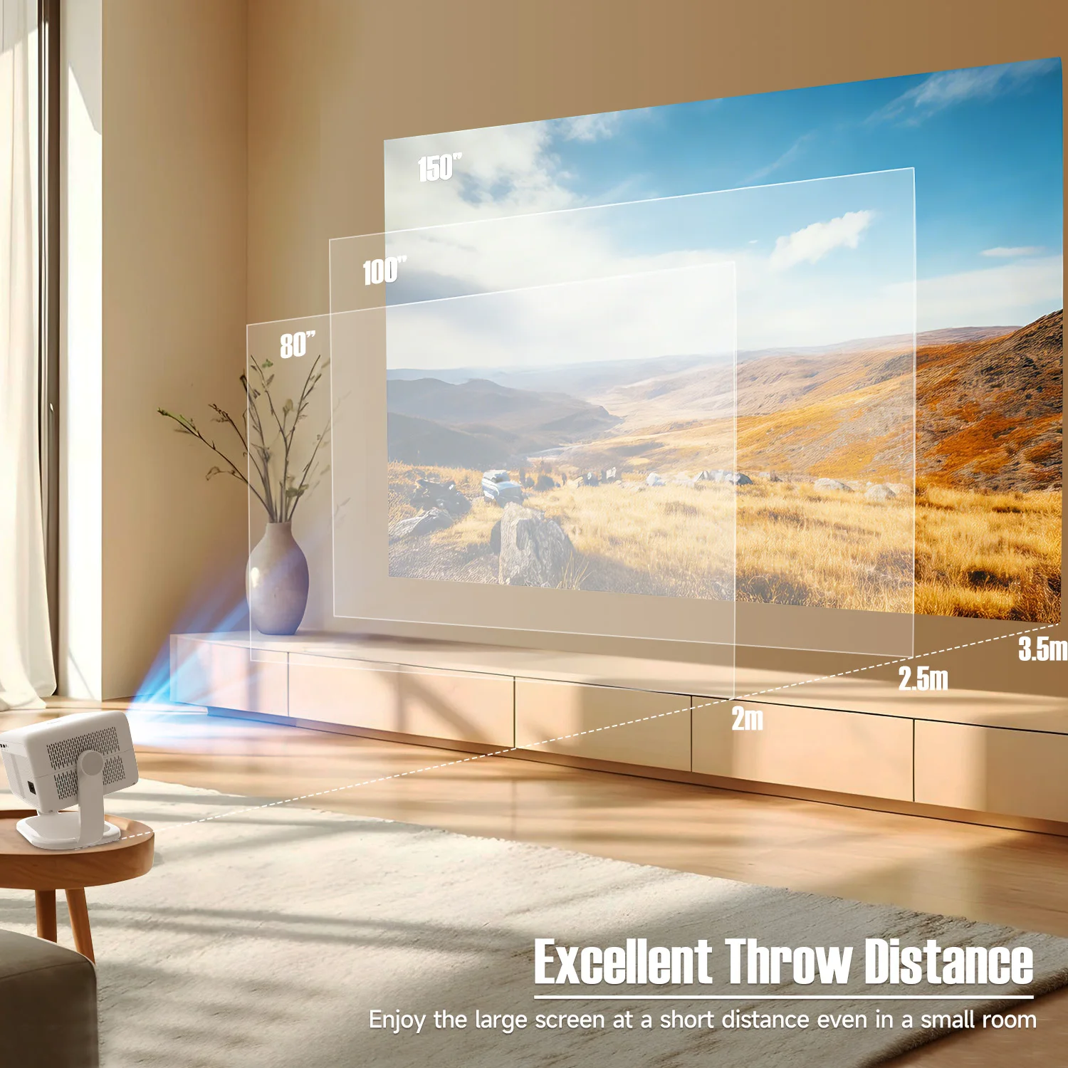 Magcubic Native 1080P 650ANSI 8K Android14 L018 Projector With Auto Keystone Correction Focus Wifi6 BT5.2