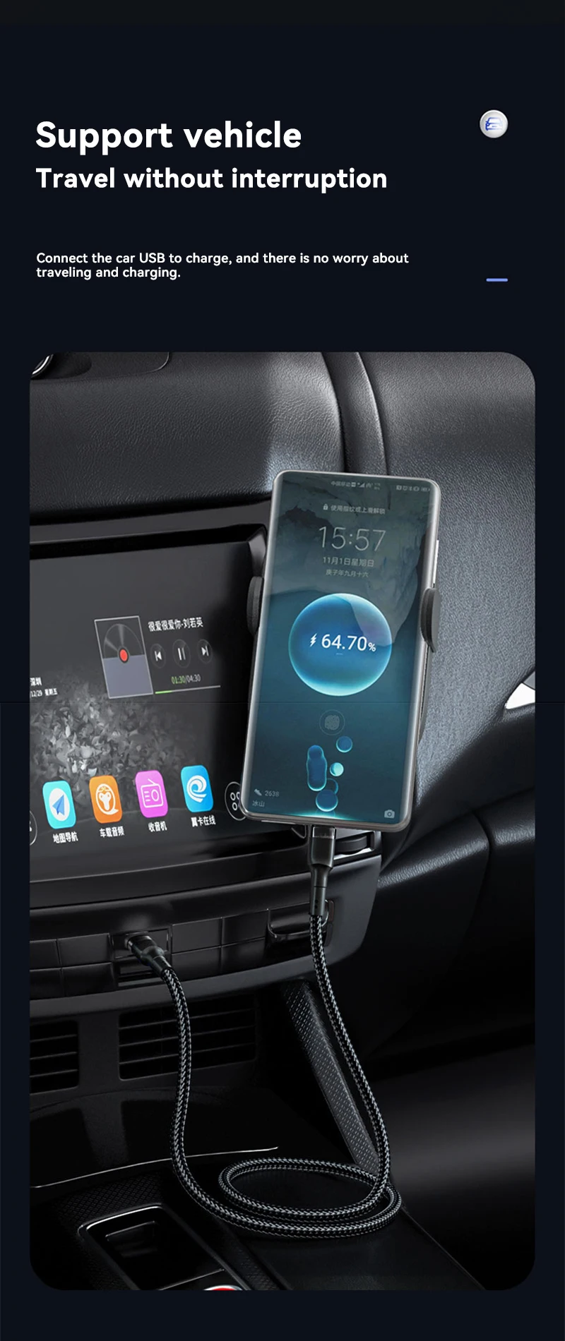 120W Fast Charger PD Quick Charging High Quality USB C TO USB Type C Cable For iPhone Xiaomi 15 Plus Pro Max Samsung S24