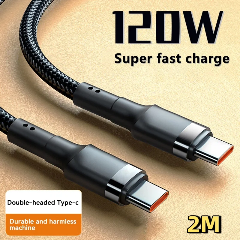 120W Fast Charger PD Quick Charging High Quality USB C TO USB Type C Cable For iPhone Xiaomi 15 Plus Pro Max Samsung S24