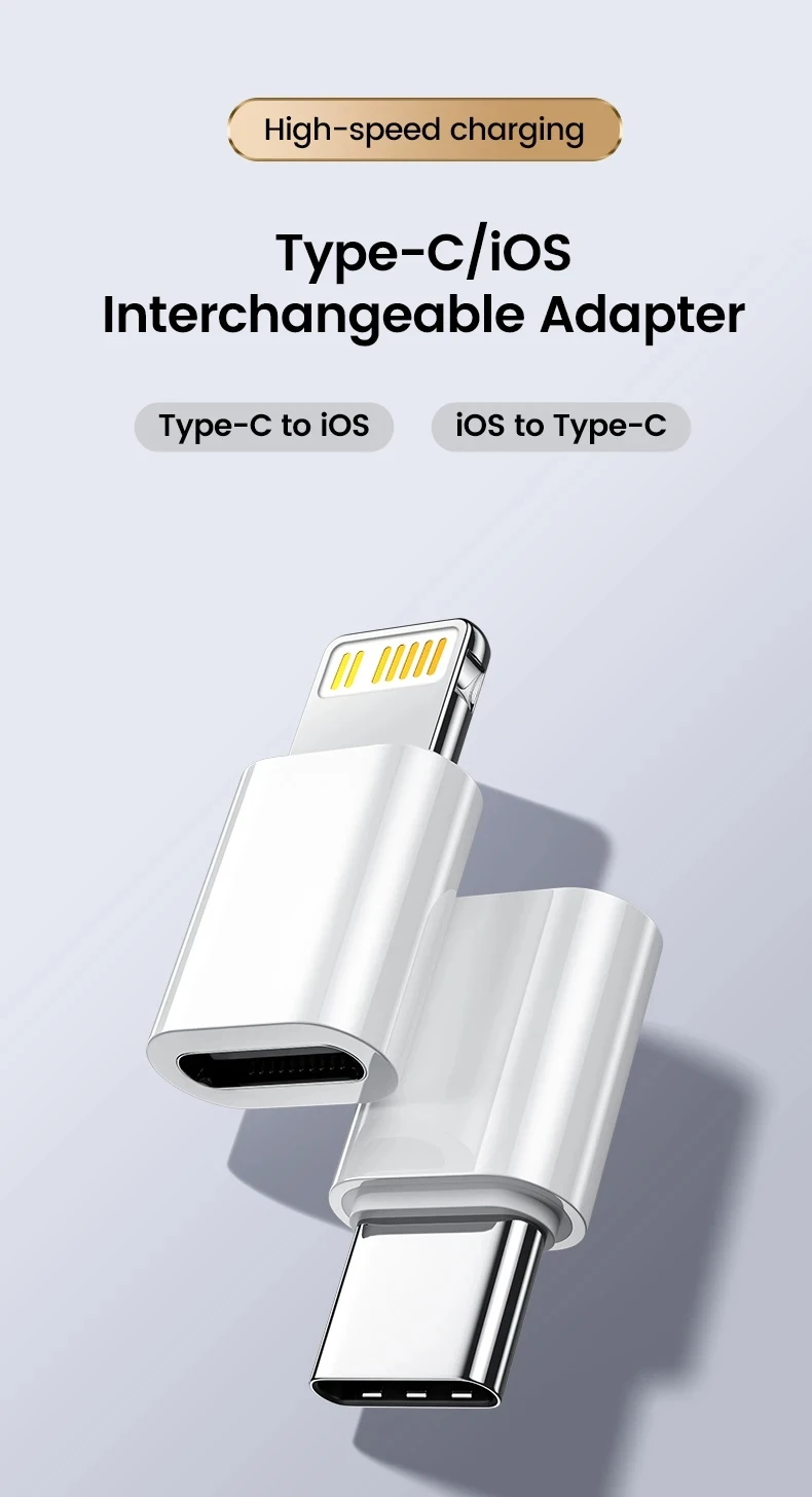For IOS Female To USB C Male Converter OTG Type C To iPhone Adapter Fast Charging Adaptador For iPhone 14 Pro Max iPad Airpods