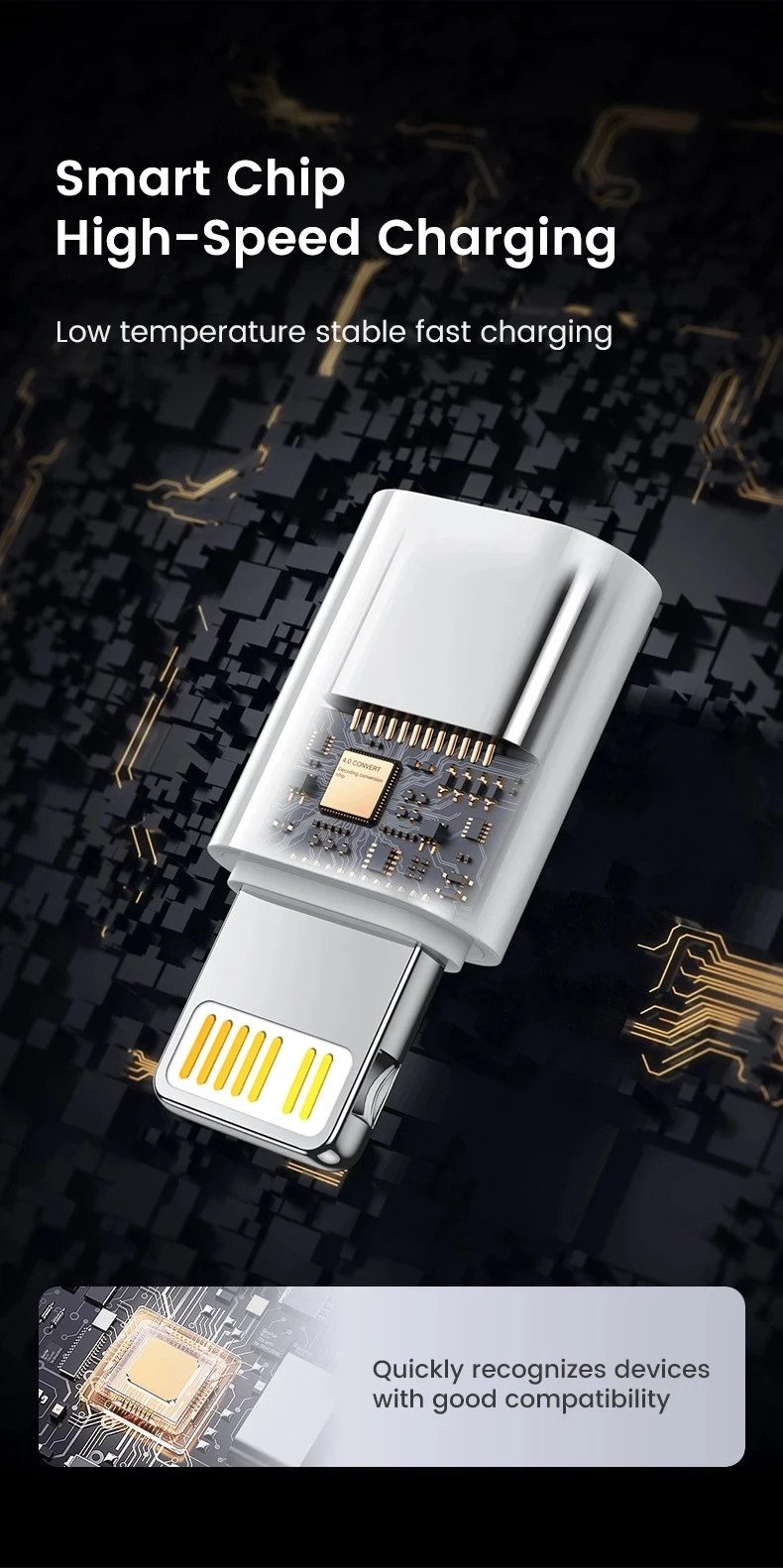 For IOS Female To USB C Male Converter OTG Type C To iPhone Adapter Fast Charging Adaptador For iPhone 14 Pro Max iPad Airpods