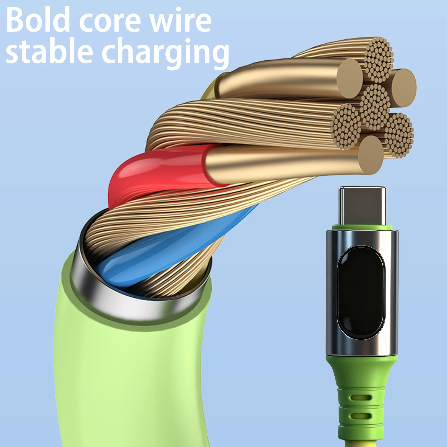 240W Super Fast Charging Cables USB A To Type C Dual C Charger Wire LED Digital Display Cord for IPhone Samsung Xiaomi Google