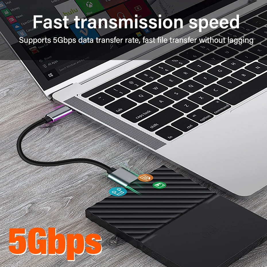 External Hard Drive Cable USB 3.0 Type C To Micro B Male Adapter For Toshiba Seagate WD Lenovo PC Laptop HDD Disk Data Sync Cord