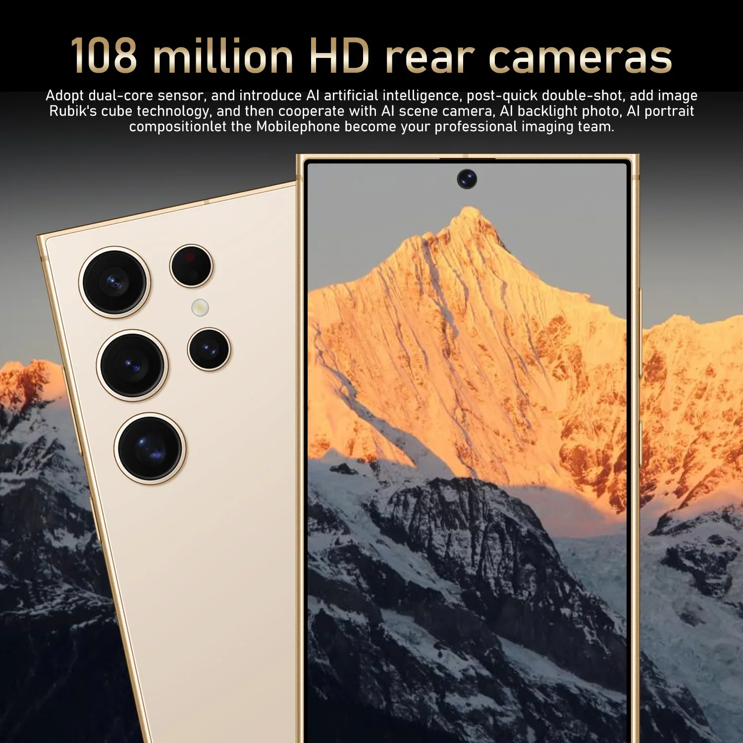 New S27 Ultra 7.3HD Global Edition Original Smart Dual Card 7800mAh Battery Facial Recognition Function CASE